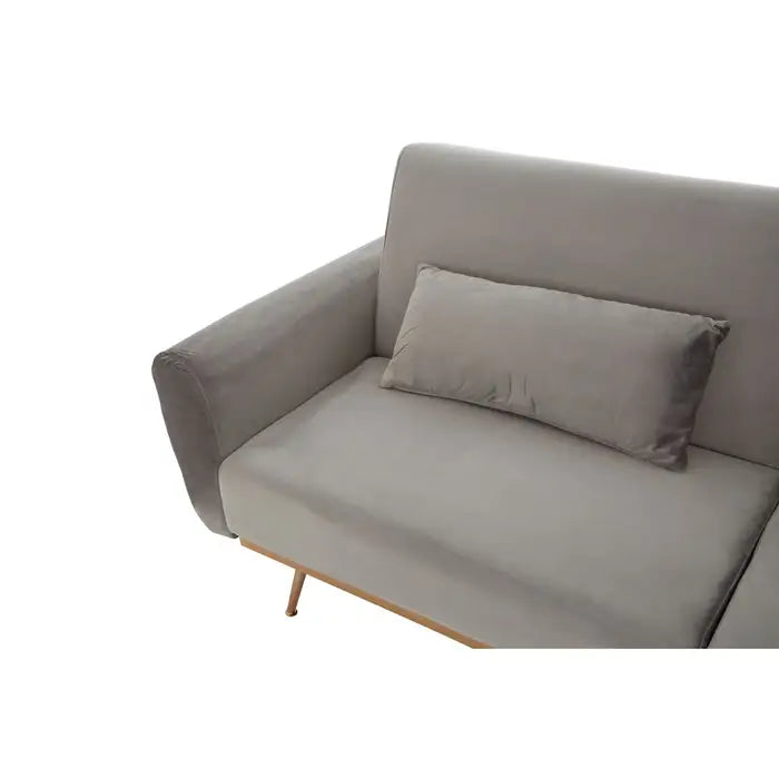 Hatton Grey Velvet Sofa Bed-JE Retailonline