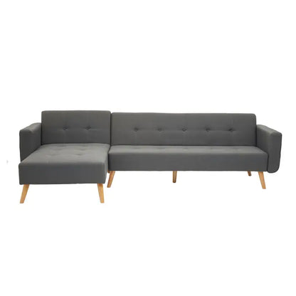 Hansa Hagen Grey Large Corner Sofa Bed-JE Retailonline