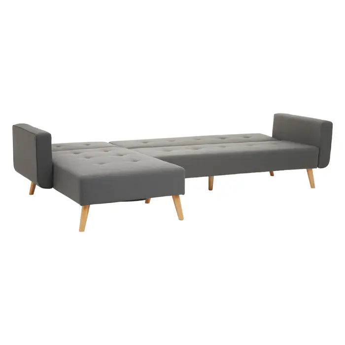 Hansa Hagen Grey Large Corner Sofa Bed-JE Retailonline