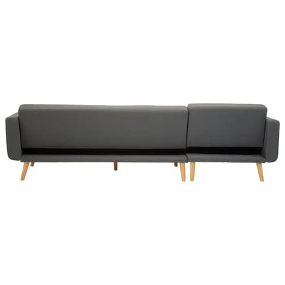 Hansa Hagen Grey Large Corner Sofa Bed-JE Retailonline