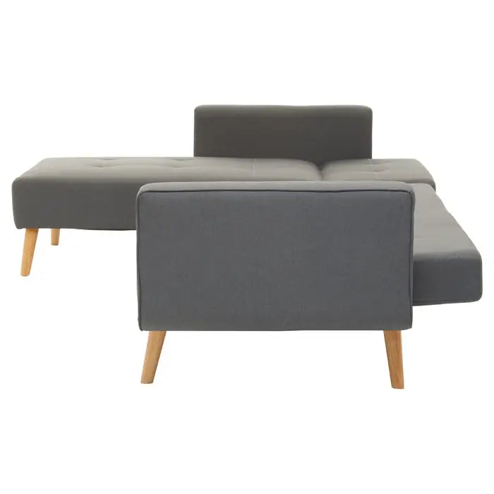 Hansa Hagen Grey Large Corner Sofa Bed-JE Retailonline