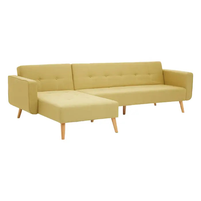 Hansa Hagen Olive Large Corner Sofa Bed-JE Retailonline