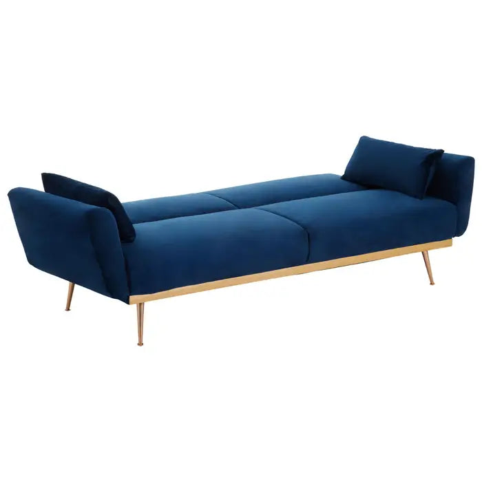 Hatton Dark Blue Velvet Sofa Bed-JE Retailonline