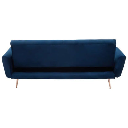 Hatton Dark Blue Velvet Sofa Bed-JE Retailonline