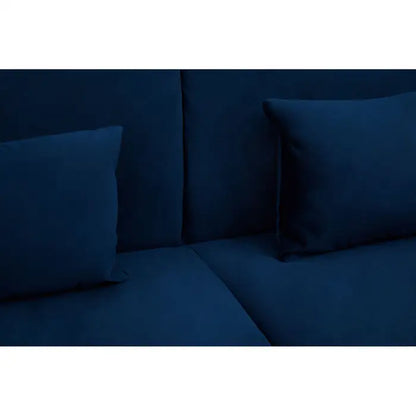 Hatton Dark Blue Velvet Sofa Bed-JE Retailonline