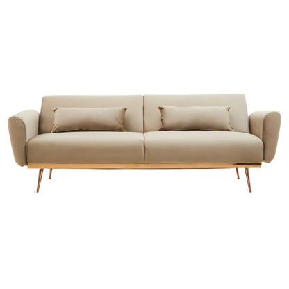 Hatton Mink Velvet Sofa Bed-JE Retailonline