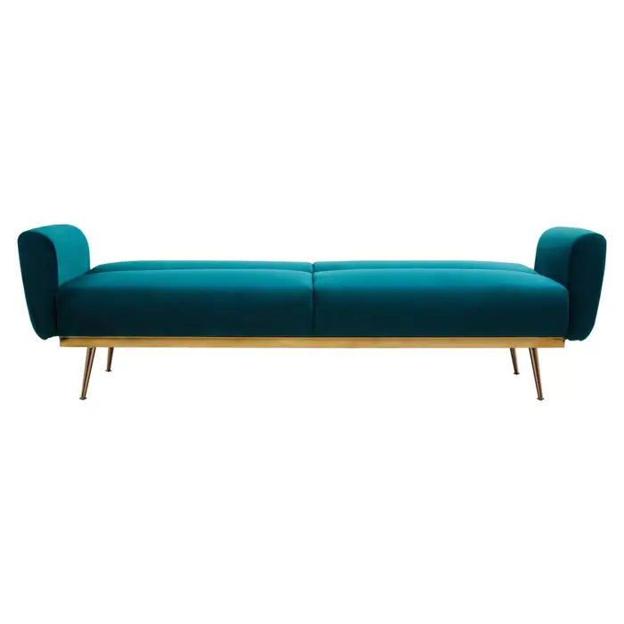 Hatton Green Velvet Sofa Bed-JE Retailonline