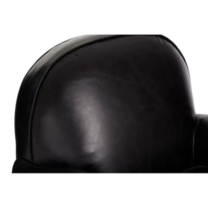 Black Victor Black Leather Classic Armchair