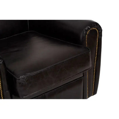 Black Victor Black Leather Classic Armchair