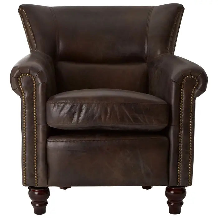 Victor Dark Grey Scroll Armchair