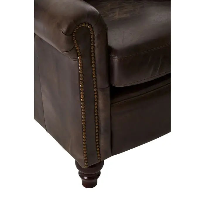 Dark Slate Gray Victor Dark Grey Scroll Armchair