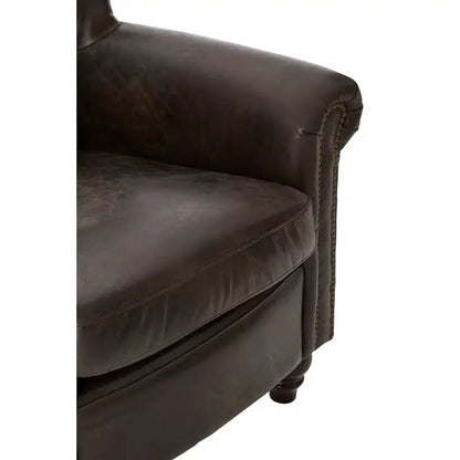 Dark Slate Gray Victor Dark Grey Scroll Armchair