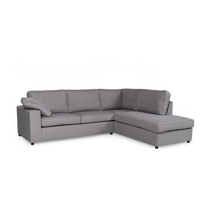 Alton Fabric Corner Sofa Silver-JE Retailonline