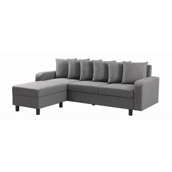 Civic Chase Sofa Fabric Grey HEARTLAND FURNITURE