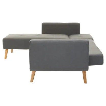 Hansa Hagen Grey Large Corner Sofa Bed-JE Retailonline