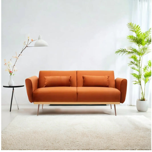 Burnt Orange Sofa Bed | Orange Sofa Bed | J&E Retailonline