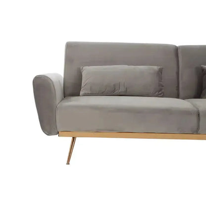 Grey Velvet Sofa Bed | Grey Sofa Bed | J&E Retailonline
