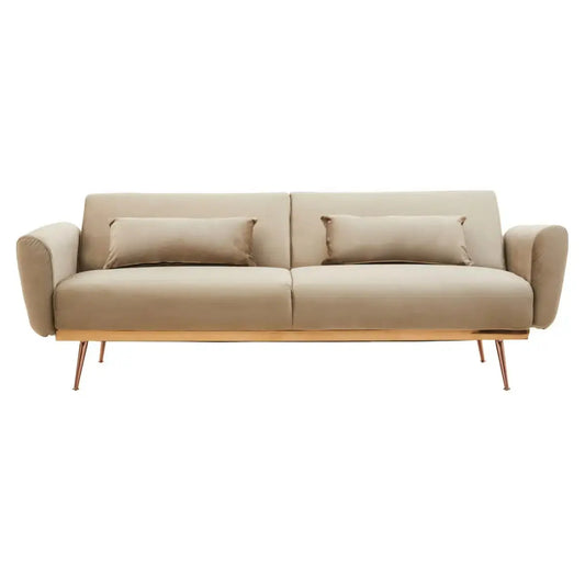 Mink Velvet Sofa Bed | Mink Sofa Bed | J&E Retailonline