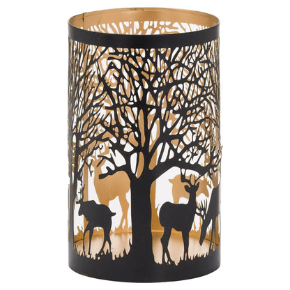 Dark Slate Gray Large Glowray Stag In Forest Lantern