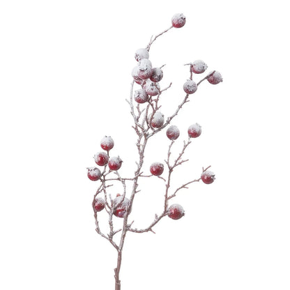 Light Gray Large Red Festive Berry