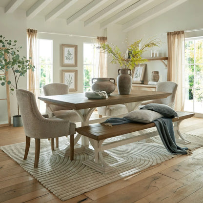 Rosy Brown Luna dining bench