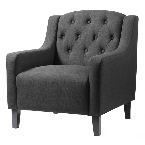 Pemberley Fabric Arm Chair Grey HEARTLAND FURNITURE