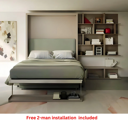 Cordelia vertical double wall bed set