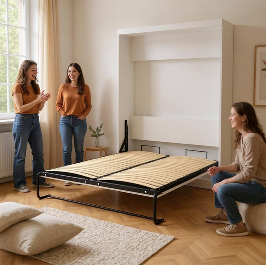 Belyn vertical double wall bed