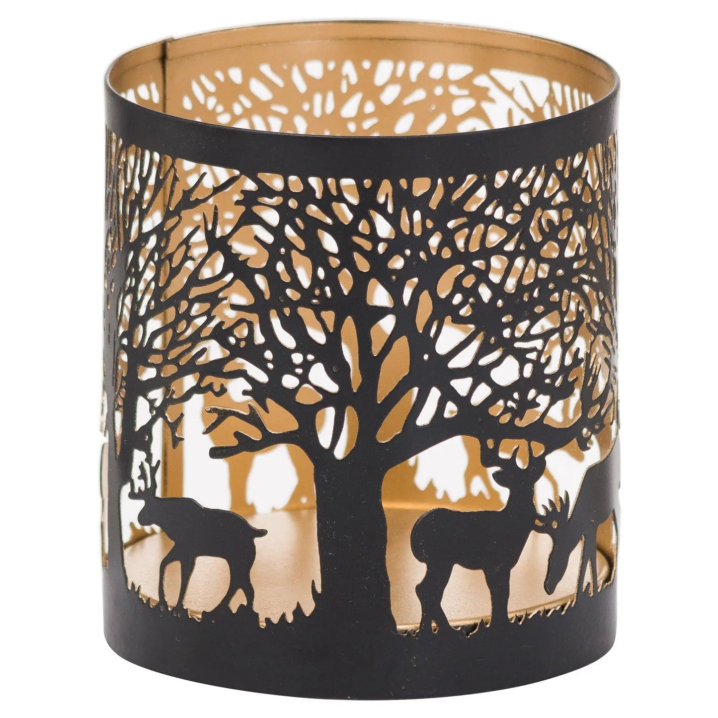 Dark Slate Gray Small Glowray Stag In Forest Lantern