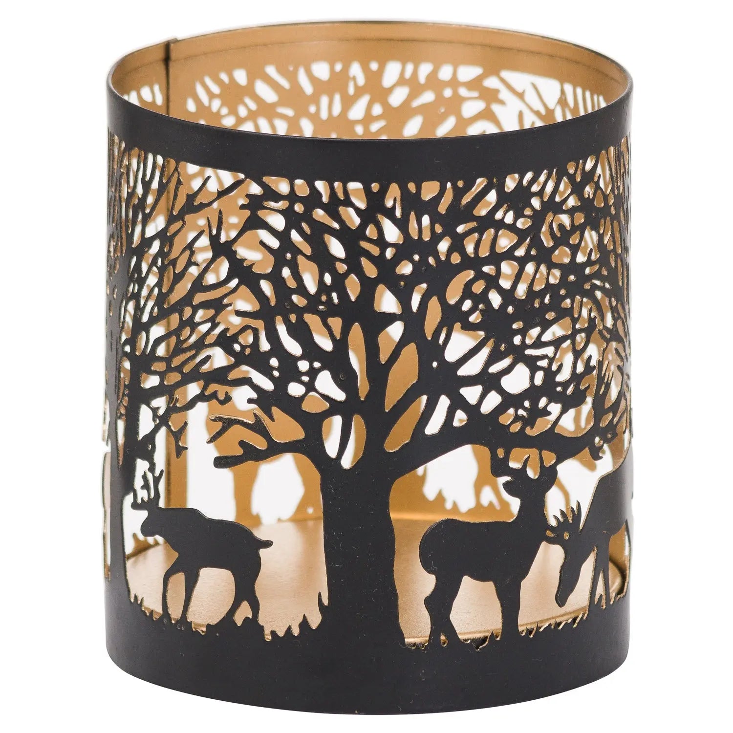Dark Slate Gray Small Glowray Stag In Forest Lantern
