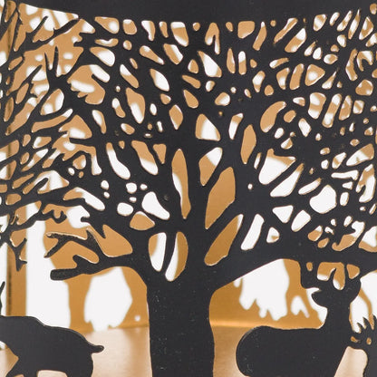 Dark Slate Gray Small Glowray Stag In Forest Lantern