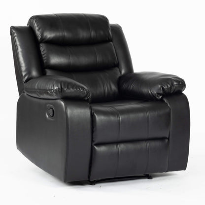 Heartlands Furniture Turin Recliner 1 Seater Black-JE Retailonline