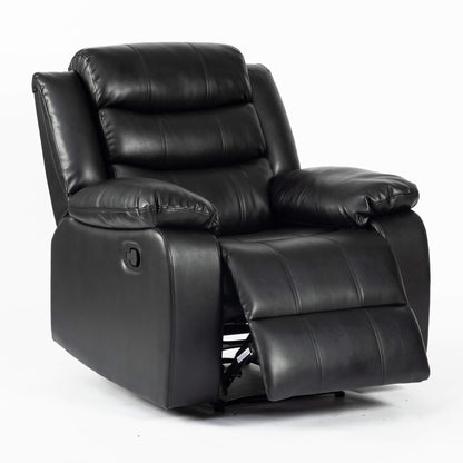 Heartlands Furniture Turin Recliner 1 Seater Black-JE Retailonline