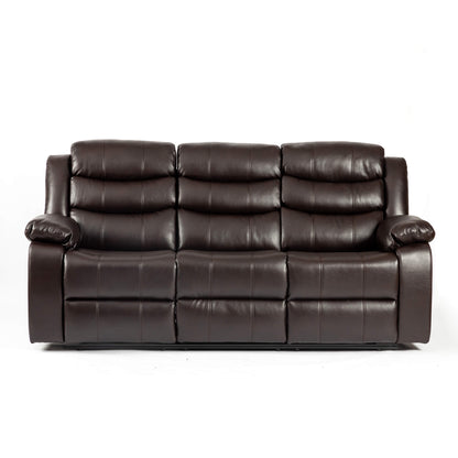 Turin Recliner Leather Aire 3 Seater-JE Retailonline