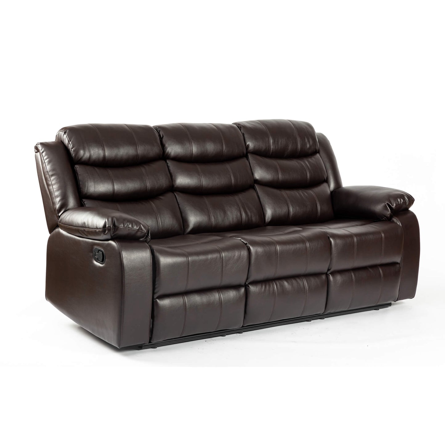 Turin Recliner Leather Aire 3 Seater-JE Retailonline