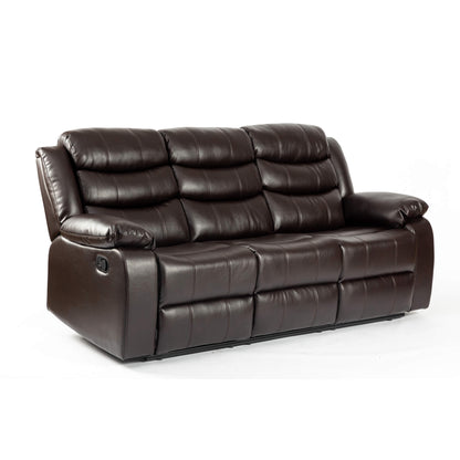 Turin Recliner Leather Aire 3 Seater-JE Retailonline