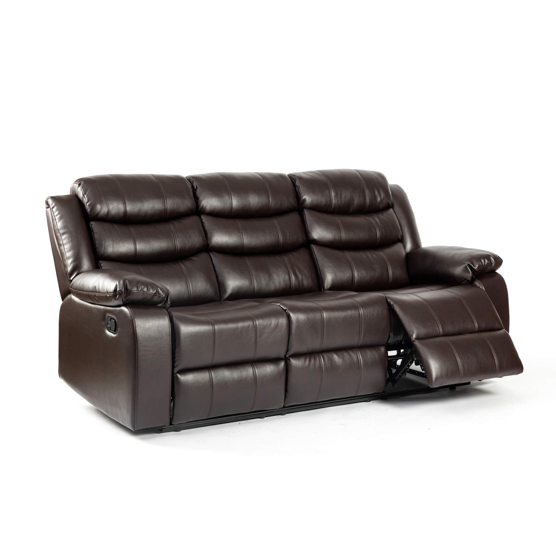 Turin Recliner Leather Aire 3 Seater-JE Retailonline