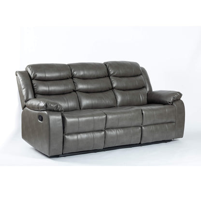 Turin Recliner Leather Aire 3 Seater-JE Retailonline