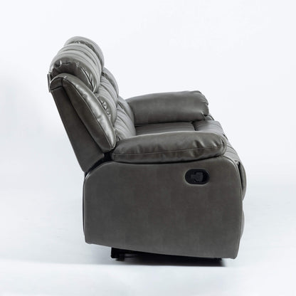 Turin Recliner Leather Aire 3 Seater-JE Retailonline