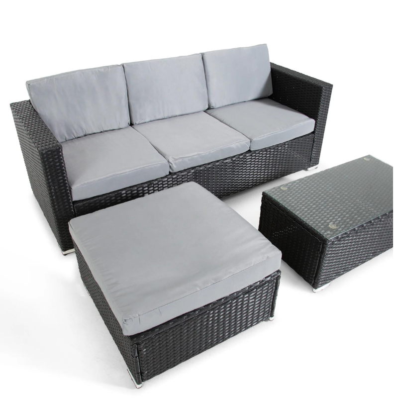 The Dunham 4 Seat Corner Rattan Set-JE Retailonline