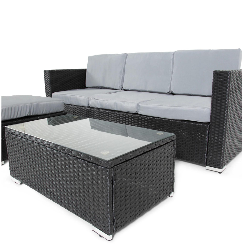 The Dunham 4 Seat Corner Rattan Set-JE Retailonline