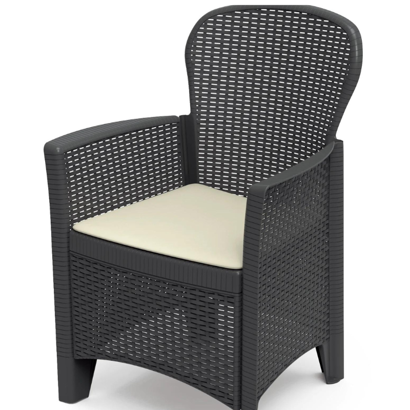 The Campania 4 Seat Rattan Outdoor Table and Chairs-JE Retailonline