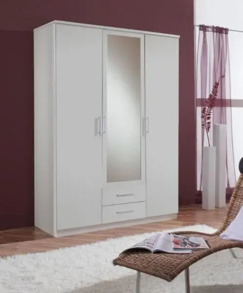 White 2 drawers Wardrobe | 3 drawers Wardrobe | J&E Retailonline