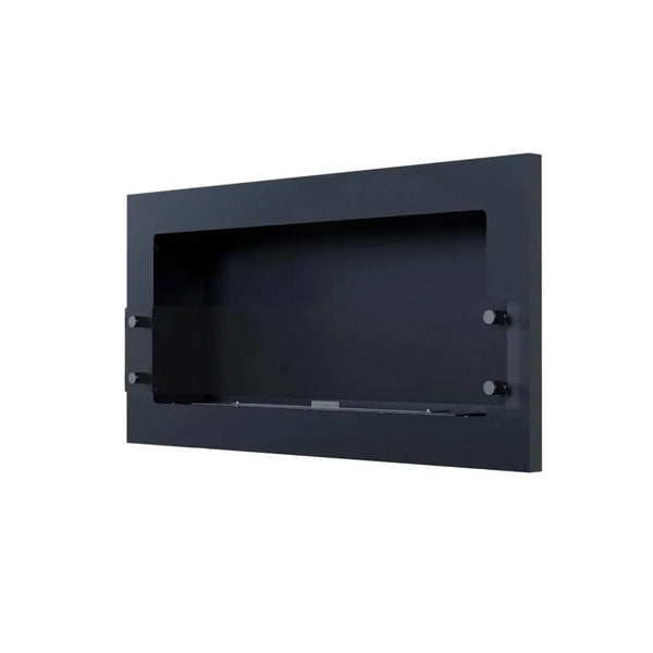 Dark Slate Gray Wall Mounted Texas Black Bioethanol Fireplace