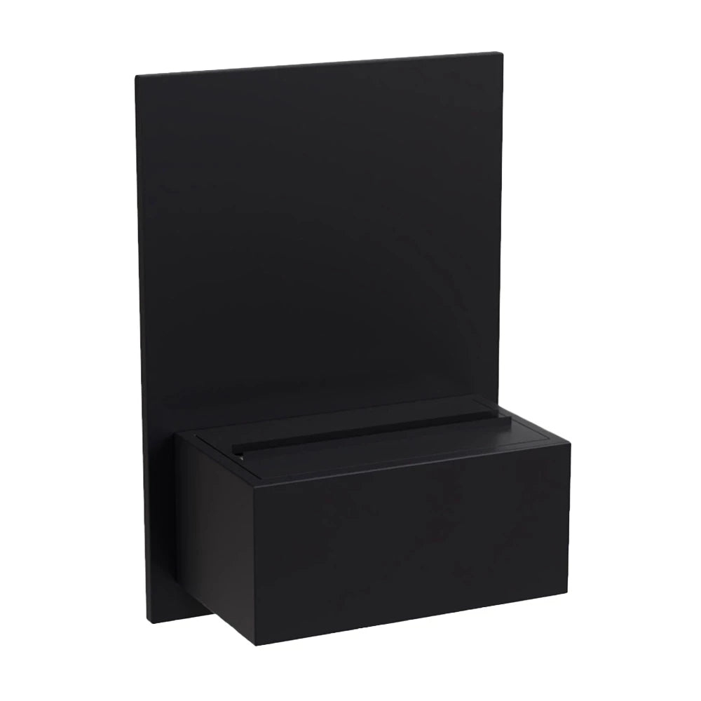 Black Brekke  Wall-mounted Steam Fireplace