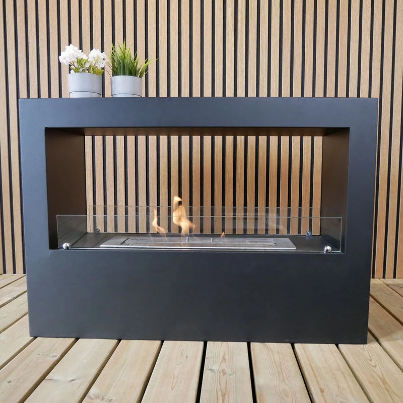 Dark Slate Gray Lansing Bioethanol Fireplace