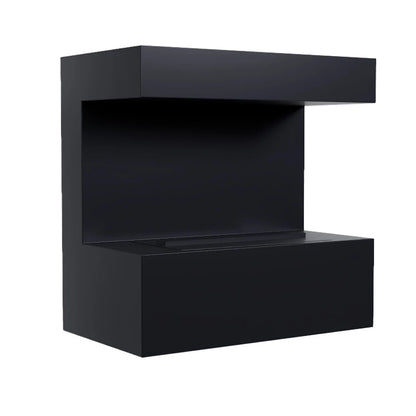 Black Late Black Wall-mounted Water Vapor Fireplace