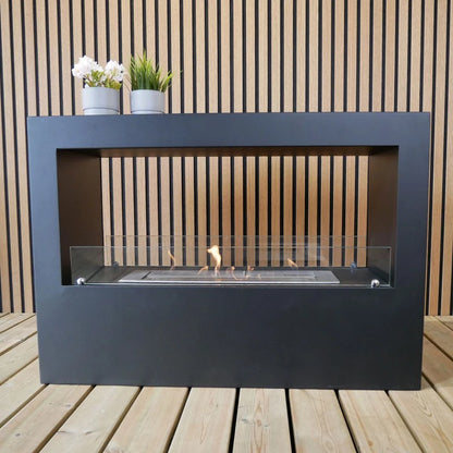 Gray Lansing Bioethanol Fireplace